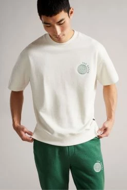 Ted Baker Natural Shandon Short Sleeved Relaxed Fit Sweater -TED BAKER Sales Store unnamed file 3796