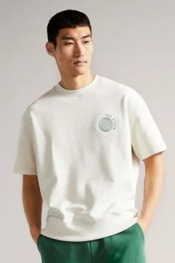 Ted Baker Natural Shandon Short Sleeved Relaxed Fit Sweater -TED BAKER Sales Store unnamed file 3800