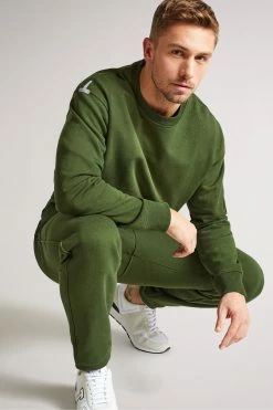 Ted Baker Linford Khaki Active Jersey Sweatshirt 9 Ted Baker Linford Khaki Active Jersey Sweatshirt -TED BAKER Sales Store unnamed file 3814