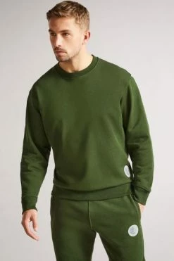 Ted Baker Linford Khaki Active Jersey Sweatshirt 13 Ted Baker Linford Khaki Active Jersey Sweatshirt -TED BAKER Sales Store unnamed file 3818