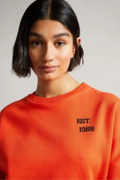 Ted Baker Red T Smile Graphic Sweat Top -TED BAKER Sales Store unnamed file 3823