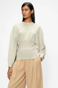 Ted Baker White Mmiiaai Extreme Rounded Cocoon Sweater -TED BAKER Sales Store unnamed file 3831
