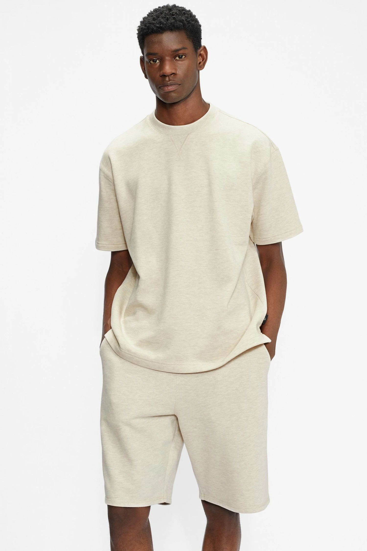 Ted Baker Natural Roscrow Short Sleeve Sweatshirt 3 Ted Baker Natural Roscrow Short Sleeve Sweatshirt