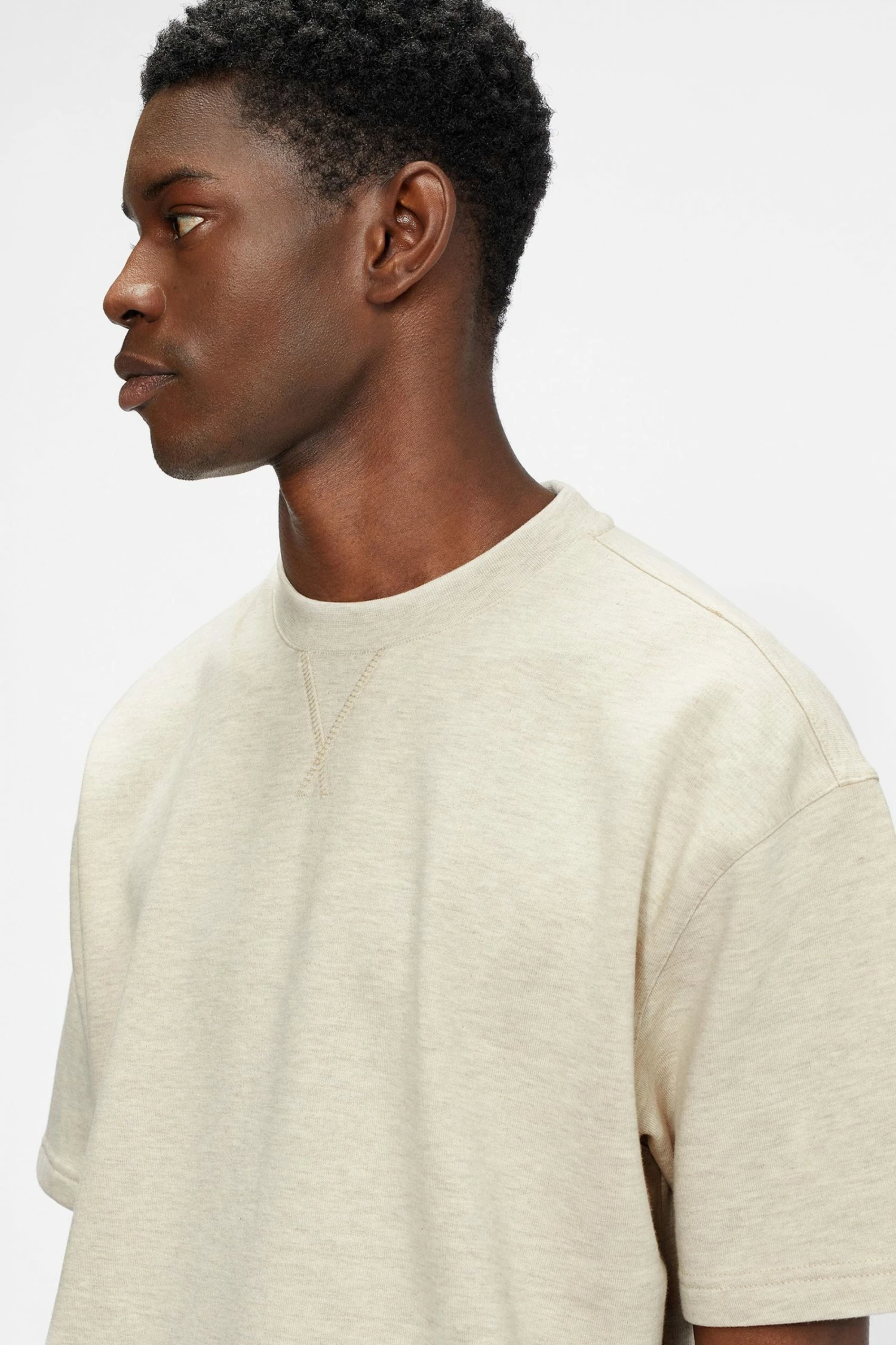 Ted Baker Natural Roscrow Short Sleeve Sweatshirt 4 Ted Baker Natural Roscrow Short Sleeve Sweatshirt - Image 2