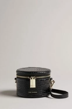 Ted Baker Black Croc Detail PU Mini Drum Bag -TED BAKER Sales Store unnamed file 384