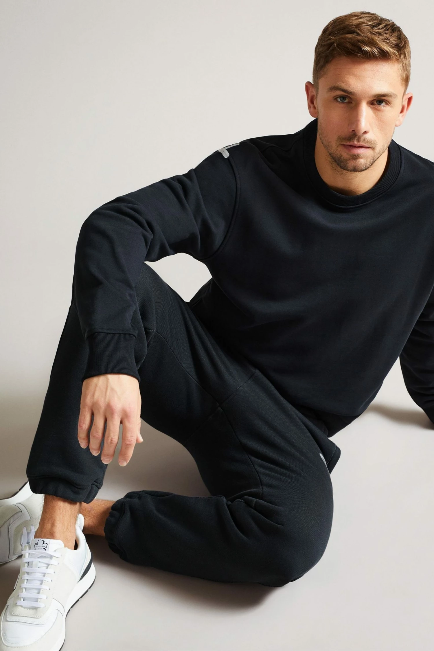 Ted Baker Linford Black Active Jersey Sweatshirt 5 Ted Baker Linford Black Active Jersey Sweatshirt - Image 3