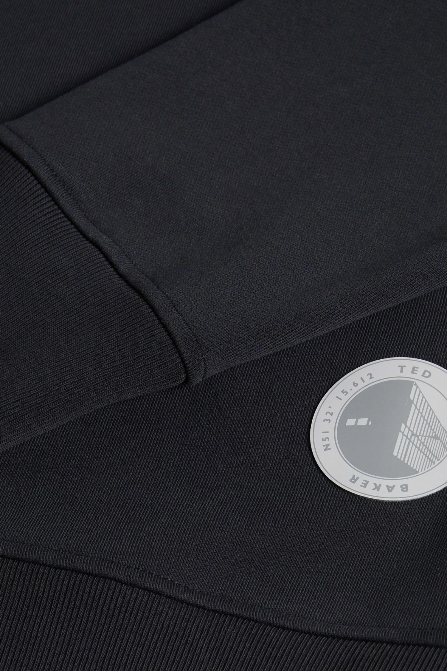 Ted Baker Linford Black Active Jersey Sweatshirt 7 Ted Baker Linford Black Active Jersey Sweatshirt - Image 5