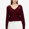 Ted Baker Red Abiygal Merino Edit V-Neck Top 1 Ted Baker Red Abiygal Merino Edit V-Neck Top -TED BAKER Sales Store unnamed file 3849