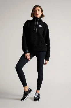 Ted Baker Ileanas Black Funnel Neck Sweatshirt -TED BAKER Sales Store unnamed file 3856