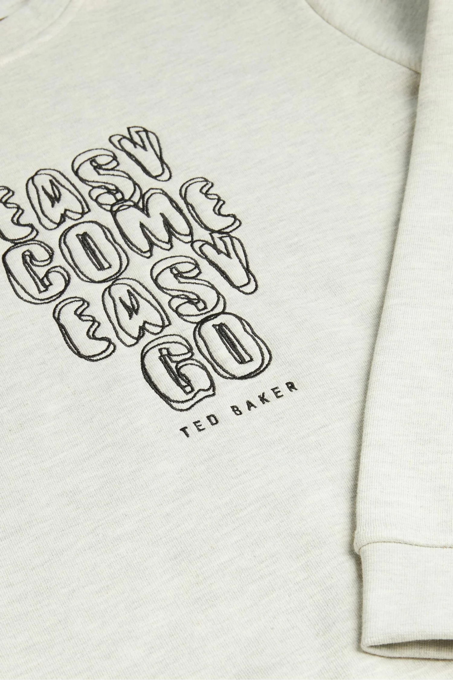 Ted Baker Grey Caity Slogan Sweatshirt 7 Ted Baker Grey Caity Slogan Sweatshirt - Image 5