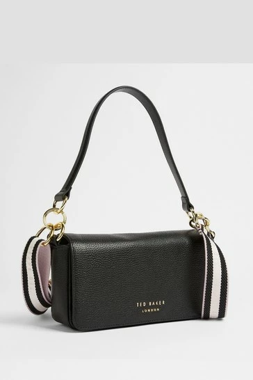 Ted Baker Black Ammie Branded Webbing Strap Box Shoulder Bag 8 Ted Baker Black Ammie Branded Webbing Strap Box Shoulder Bag - Image 6