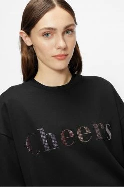 Ted Baker Black Zarah Cheers Sweatshirt -TED BAKER Sales Store unnamed file 3903