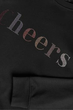 Ted Baker Black Zarah Cheers Sweatshirt -TED BAKER Sales Store unnamed file 3904