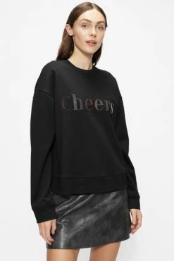 Ted Baker Black Zarah Cheers Sweatshirt -TED BAKER Sales Store unnamed file 3906