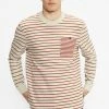 Ted Baker White Koncall Striped Lightweight Sweat Top -TED BAKER Sales Store unnamed file 3907