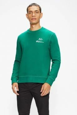 Ted Baker Green Trophey Ls Branded Sweatshirt -TED BAKER Sales Store unnamed file 3917