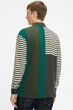 Ted Baker Green Otlyrun Ls Striped Rugby Top -TED BAKER Sales Store unnamed file 3925