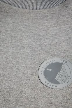 Ted Baker Ttracie Grey Cropped Jersey Sweatshirt -TED BAKER Sales Store unnamed file 3940