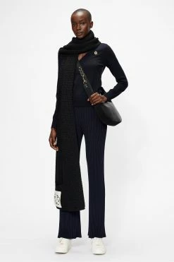 Ted Baker Blue Abiygal Merino Edit V-Neck Sweat Top -TED BAKER Sales Store unnamed file 3985