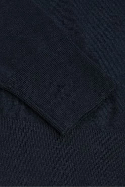 Ted Baker Blue Abiygal Merino Edit V-Neck Sweat Top -TED BAKER Sales Store unnamed file 3987