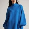 Ted Baker Rruuby Oversized Blue Funnel Neck Sweater -TED BAKER Sales Store unnamed file 3989