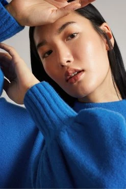 Ted Baker Rruuby Oversized Blue Funnel Neck Sweater -TED BAKER Sales Store unnamed file 3991