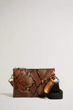 Ted Baker Darceys Brown Branded Webbing Snake Detail Cross Body Bag 10 Ted Baker Darceys Brown Branded Webbing Snake Detail Cross Body Bag -TED BAKER Sales Store unnamed file 4