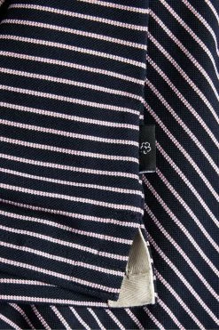 Ted Baker Blue Ravens Short Sleeve Striped Pique Polo Shirt -TED BAKER Sales Store unnamed file 4004