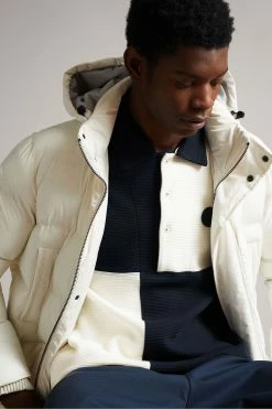 Ted Baker Wickam Navy Long Sleeve Textured Polo Shirt -TED BAKER Sales Store unnamed file 4015