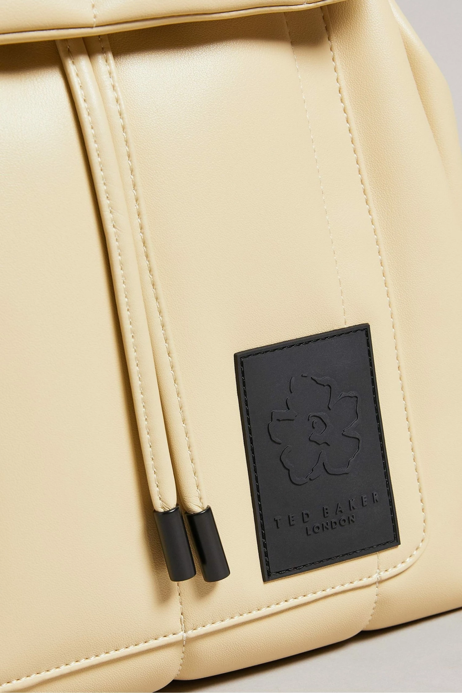 Ted Baker Natural Janiey Pu Vertically Quilted Backpack 4 Ted Baker Natural Janiey Pu Vertically Quilted Backpack - Image 2