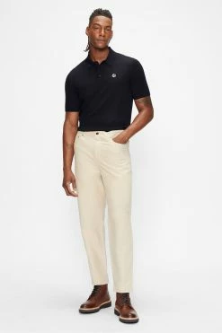 Ted Baker Blue Haworth Short-Sleeve Knitted Polo Shirt -TED BAKER Sales Store unnamed file 4028