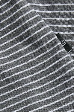 Ted Baker Grey-Marl Ravens Ss Striped Pique Polo Shirt -TED BAKER Sales Store unnamed file 4036