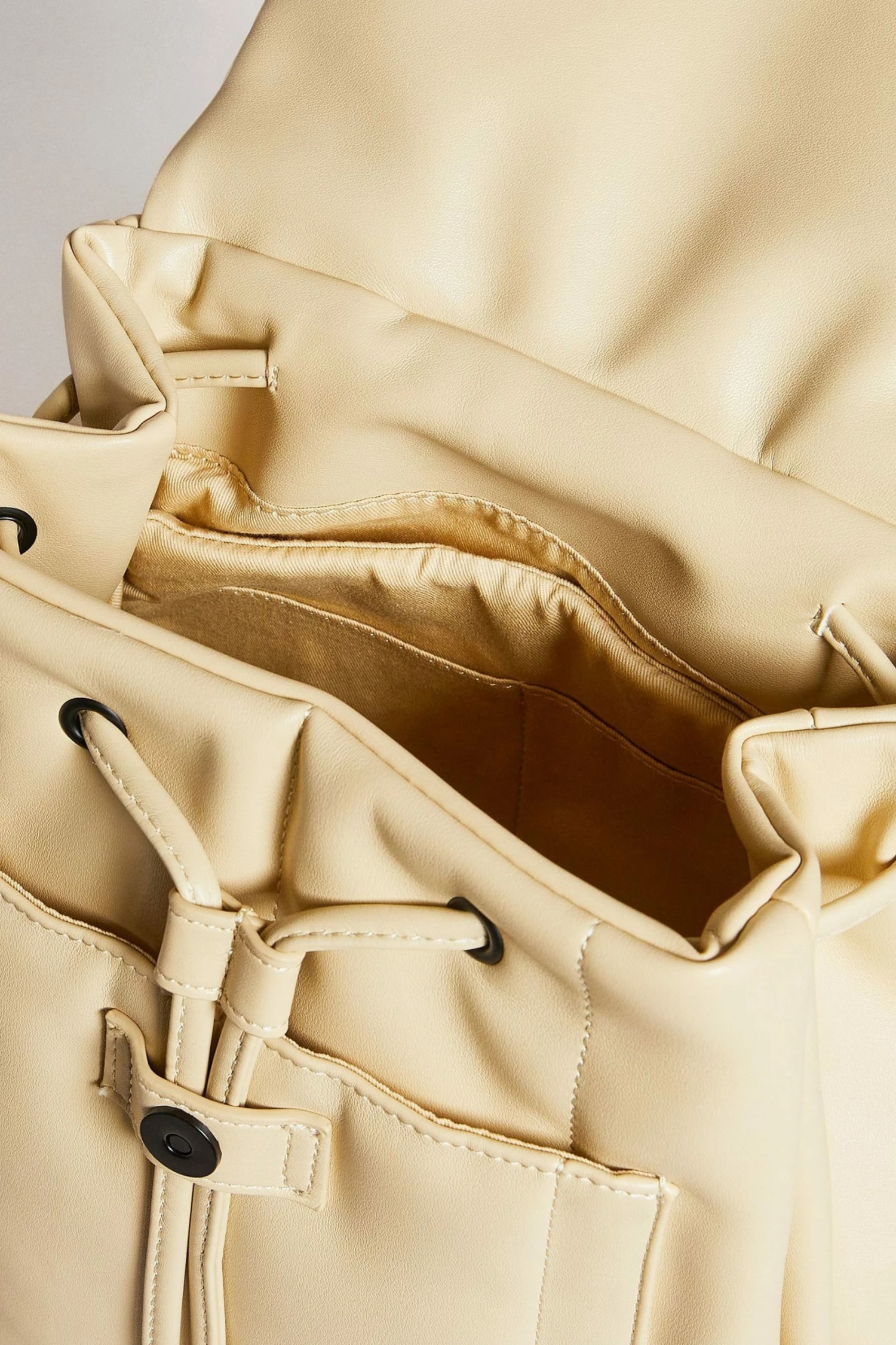 Ted Baker Natural Janiey Pu Vertically Quilted Backpack 6 Ted Baker Natural Janiey Pu Vertically Quilted Backpack - Image 4