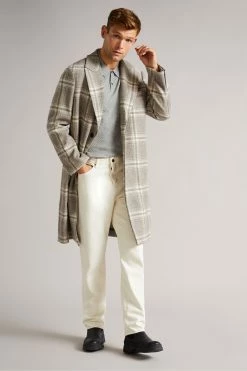 Ted Baker Grey Marl Nixan Knitted Textured Polo Shirt -TED BAKER Sales Store unnamed file 4057