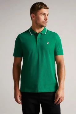 Ted Baker Camdn Dark Green Short Sleeved Polo Shirt 9 Ted Baker Camdn Dark Green Short Sleeved Polo Shirt -TED BAKER Sales Store unnamed file 4069