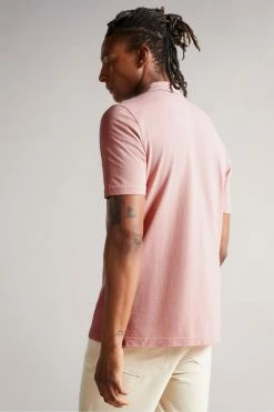 Ted Baker Pink Camdn Short Sleeved Polo Shirt -TED BAKER Sales Store unnamed file 4089