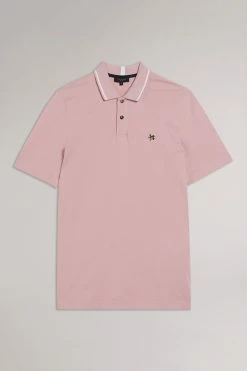 Ted Baker Pink Camdn Short Sleeved Polo Shirt -TED BAKER Sales Store unnamed file 4094