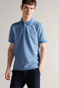 Ted Baker Ellerby Blue Short Sleeve Striped Polo Shirt 13 Ted Baker Ellerby Blue Short Sleeve Striped Polo Shirt -TED BAKER Sales Store unnamed file 4101
