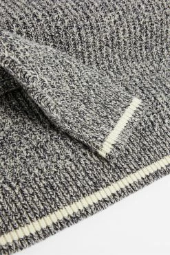 Ted Baker Blue Tames Long Sleeve Mouline Polo Shirt -TED BAKER Sales Store unnamed file 4106