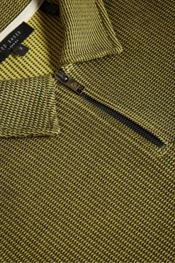 Ted Baker Green Backley Short Sleeve Textured Zip Polo Shirt 15 Ted Baker Green Backley Short Sleeve Textured Zip Polo Shirt -TED BAKER Sales Store unnamed file 4131