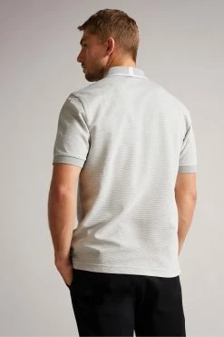 Ted Baker Ellerby Grey Marl Short Sleeve Striped Polo Shirt 9 Ted Baker Ellerby Grey Marl Short Sleeve Striped Polo Shirt -TED BAKER Sales Store unnamed file 4135