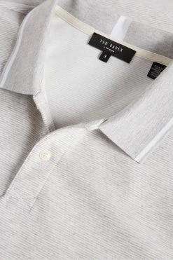 Ted Baker Ellerby Grey Marl Short Sleeve Striped Polo Shirt 12 Ted Baker Ellerby Grey Marl Short Sleeve Striped Polo Shirt -TED BAKER Sales Store unnamed file 4138