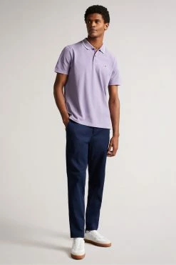 Ted Baker Camdn Light Purple Short Sleeved Polo Shirt 11 Ted Baker Camdn Light Purple Short Sleeved Polo Shirt -TED BAKER Sales Store unnamed file 4143