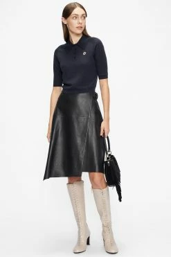 Ted Baker Blue Ameliya Merino Edit Polo Shirt -TED BAKER Sales Store unnamed file 4148