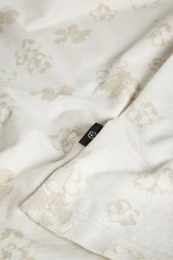 Ted Baker Tyssen Ecru Cream Short Sleeve Flower Jacquard Polo Shirt -TED BAKER Sales Store unnamed file 4168