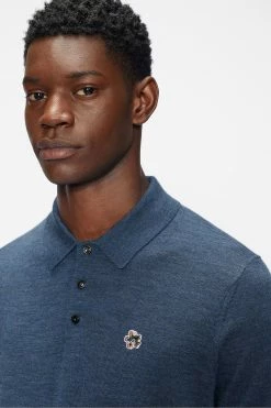 Ted Baker Blue Haworth Ss Knitted Polo Shirt -TED BAKER Sales Store unnamed file 4173