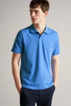 Ted Baker Delvin Blue Short Sleeve Polo Shirt -TED BAKER Sales Store unnamed file 4206