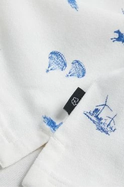 Ted Baker Narford White Printed Polo Shirt -TED BAKER Sales Store unnamed file 4211