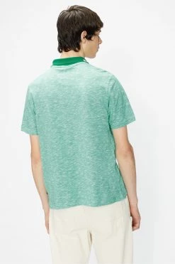 Ted Baker Green Dalmor Short Sleeve Space Dyed Polo Shirt -TED BAKER Sales Store unnamed file 4226
