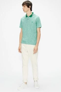 Ted Baker Green Dalmor Short Sleeve Space Dyed Polo Shirt -TED BAKER Sales Store unnamed file 4227
